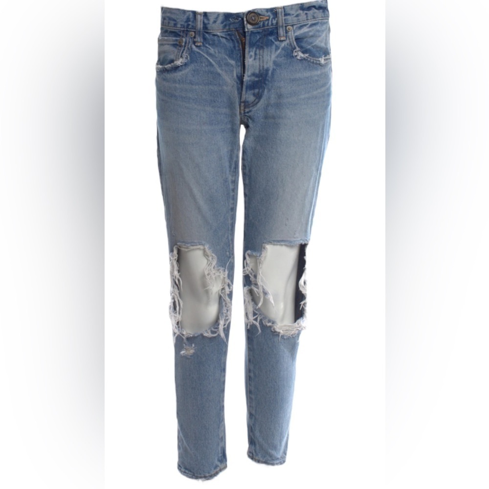 Moussy heavily distressed jeans